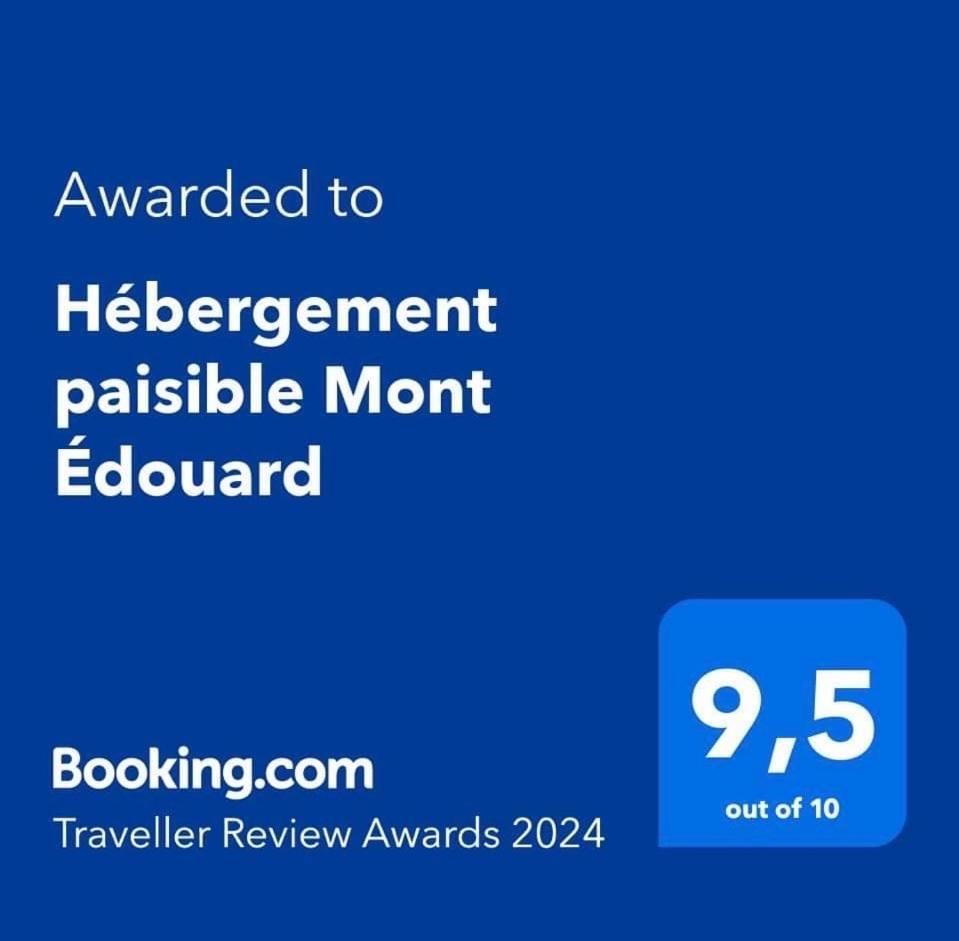 Appartement Mont Edouard, Hebergement Paisible A La Montagne LʼAnse-Saint-Jean Exteriör bild
